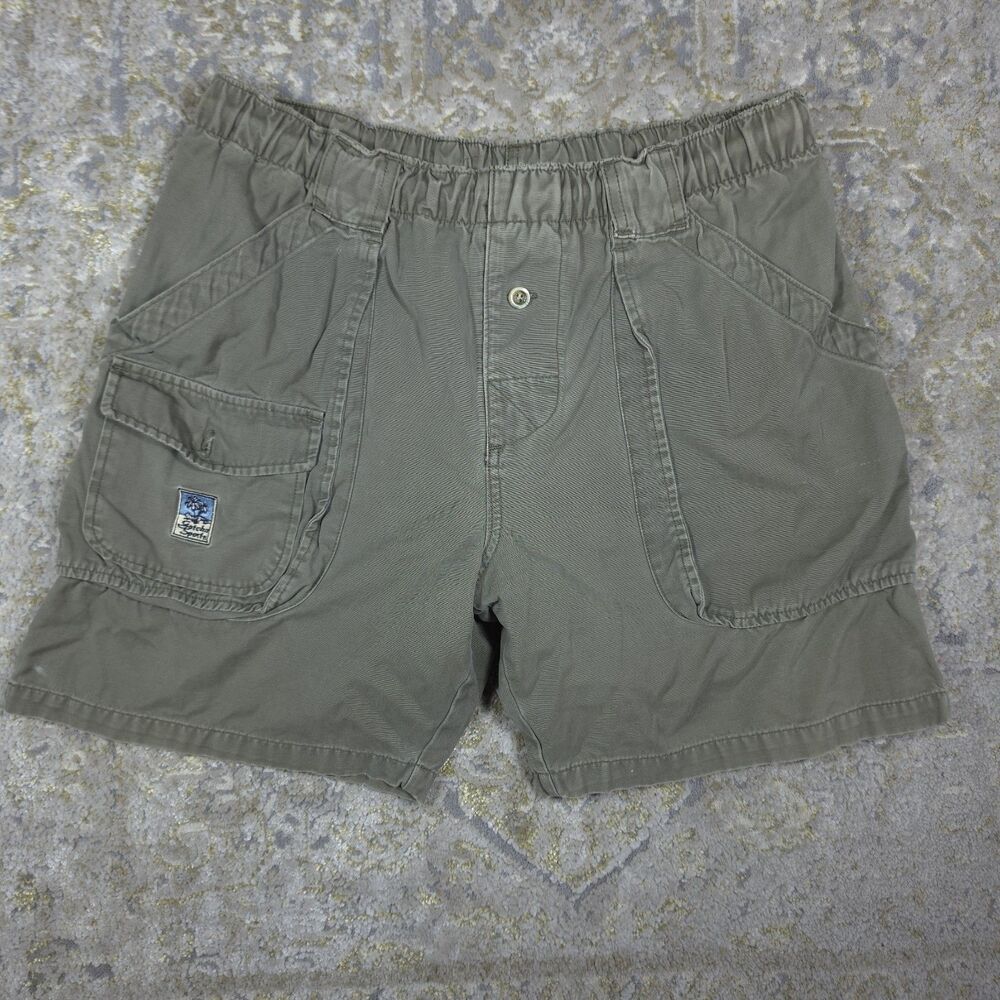 Vintage Gotcha Shorts Mens Green Cargo Outdoor Pullon California Surf | Medium